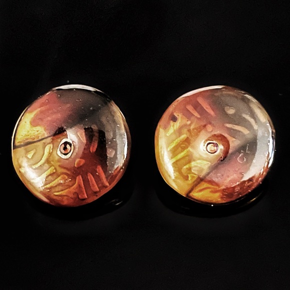 ✨Splendid Signed Vintage Italy Clip On Earrings - Picture 1 of 2